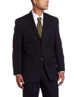  Haggar Mens Double Pin Stripe 2 Button Center Vent Suit 