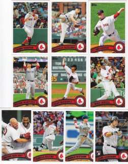   Red Sox Team Set 1&2 Update Varitek Lester Ortiz Ellsbury Pedroia 40