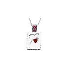 go red american heart association necklace created ruby and sterling