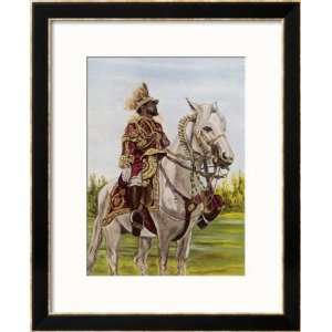  Haile Selassie Emperor of Ethiopia on His Horse Framed Art 