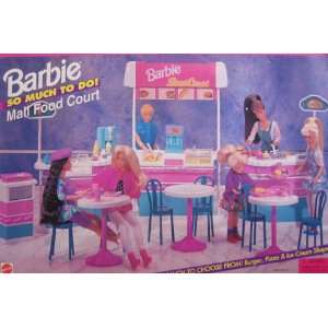  Barbie So Much To Do Mall Food Court 1995 Toys & Games