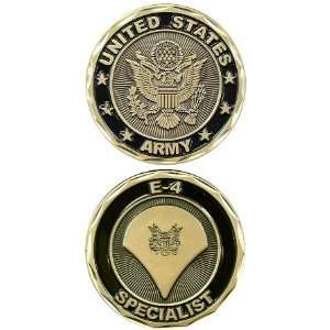 United States Military US Armed Forces Army E 4 Specialist Rank Crest 