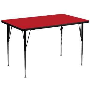  Furniture 36W x 72L Rectangular Activity Table with 1.25 Thick 