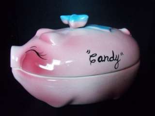 RARE VTG DEFOREST PIG FOR MY VACATION PIGGY COIN BANK  
