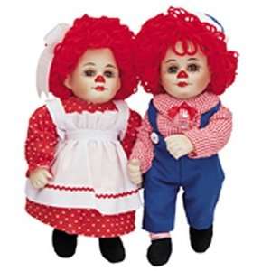  Marie Osmond Porcelain Raggedy Ann and Andy Collectible Dolls 