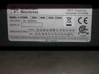 Amersham Molecular Devices Storm 820 Phosphorimager  