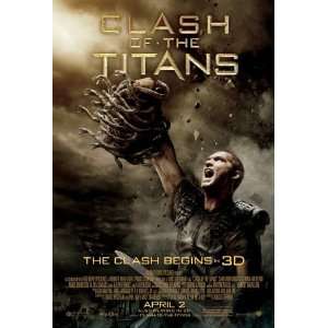  CLASH OF THE TITANS C 27X40 ORIGINAL D/S MOVIE POSTER 