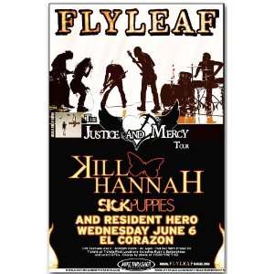  Flyleaf Poster   B Concert Flyer   Justice and Mercy Tour 