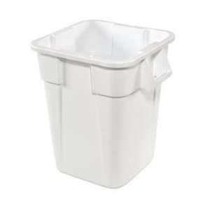   Square Rubbermaid Brute Waste Receptacles   White