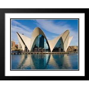 Valencia Restaurant, Spain Large 25x29 Framed and Double Matted 