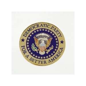 DEMOCRATIC PARTY FOR A BETTER AMERICA EAGLE SEAL LAPEL PIN SIZE 1.25