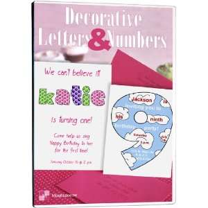   Software   Decorative Letters & Numbers (1) Arts, Crafts & Sewing