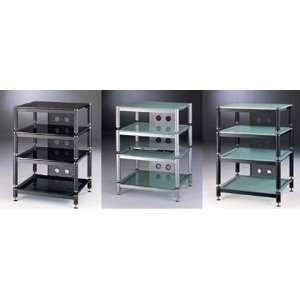  VTI BLG 404 Series AV Rack with 4 Shelves (Clear, Black 