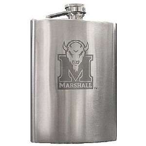 Marshall Thundering Herd Flask Squat Prime Logo  Sports 