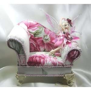   Doll Chair with a Rose Fairy   Keepsake Jewelry Box 