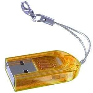  USB 2.0 microSD/TransFlash Memory Card Reader (Orange 