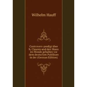  dem deutschen Publikum in der (German Edition) Wilhelm Hauff Books