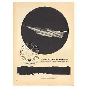   T188 Aircraft de Havilland Gyron Junior Print Ad