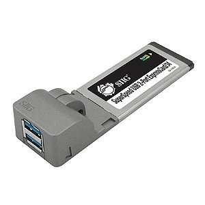 /34 host adapter with 2 SuperSpeed USB 3.0 ports. SUPERSPEED USB 3 
