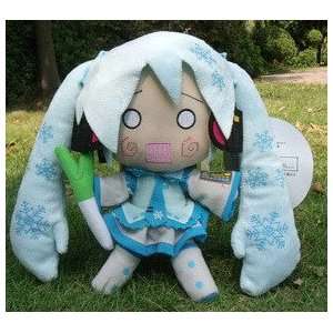   Miku Snow Stuffed Plush doll 11 26cm **Free Ship** Toys & Games