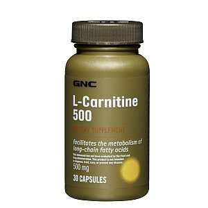  GNC L Carnitine 500, 60 Capsules