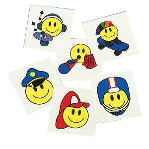  Smiley Face Temporary Tattoos Toys & Games