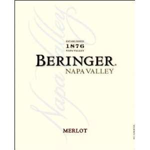  2007 Beringer Napa Merlot 750ml Grocery & Gourmet Food