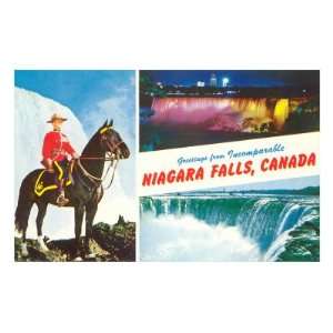  Niagara Falls, Mountie Premium Poster Print, 12x8