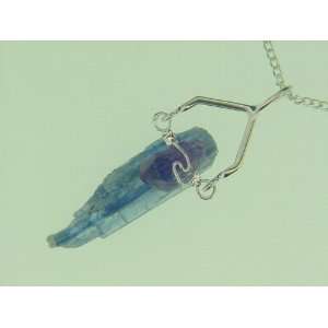  Natural Raw Unpolished Blue Kyanite with Amethyst Accent 