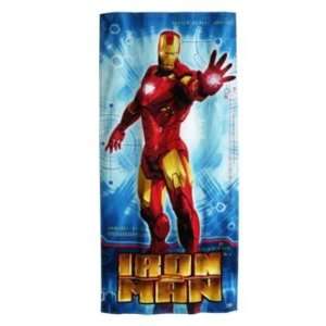 Marvel Iron Man 2 Beach and Bath Towel 30 X 60 Inch Avengers Assemble 