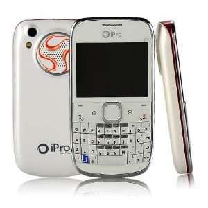  UNLOCKED QWERTY DUAL SIM TV FM GSM CELL PHONE i7 PRO WHITE 