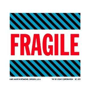 Fragile labels, 4 x 4, scl 522, 500 per roll