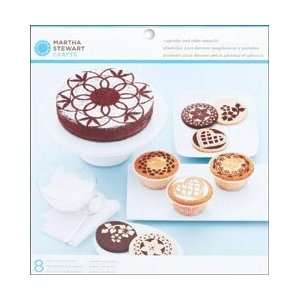  Doily Lace Cake And Cupcake Stencils 8/Pkg Arts, Crafts 