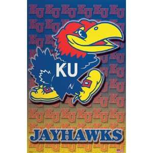  University of Kansas (Jayhawks) Poster Print   24 X 36 