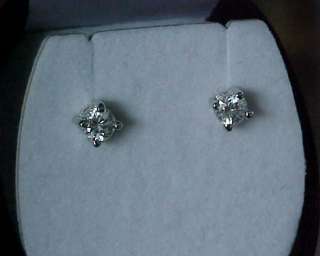 50ctw BRILLIANT cut CZ BABY Stud 925 EARRINGS  