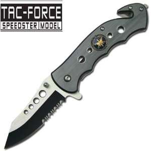25 Tac Force Special Forces Spring Assisted Rescue Knife   Light 