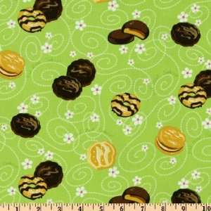  44 Wide Girl Scouts(R) Cookies Lime Fabric By The Yard 