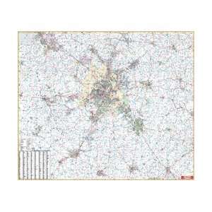  Universal Map 762538783 Nashville TN Vicinity Wall Map 