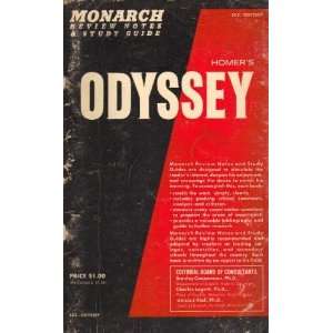   Homers Odyssey (Monarch notes and study guides) David Sider Books