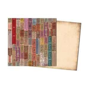  7 Gypsies Camden Double Sided Paper 12X12 Columbia; 24 