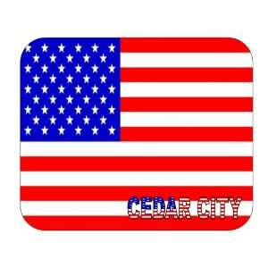  US Flag   Cedar City, Utah (UT) Mouse Pad 