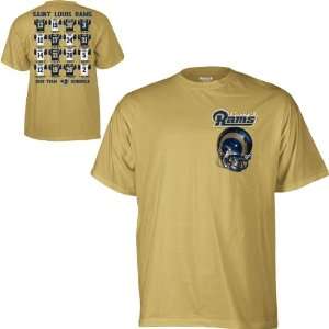  Reebok St. Louis Rams Date Schedule Short Sleeve T Shirt 