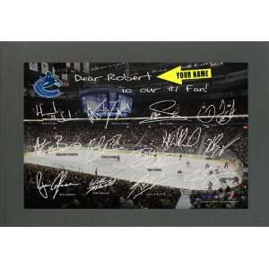  Vancouver Canucks PERSONALIZED Print with Players Replica 