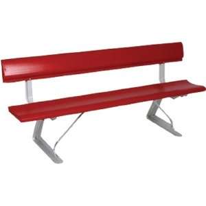  Portable Aluminum Bench with Backrest 