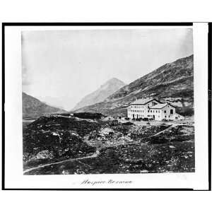   Bernina,Tourist camps,hostels,Switzerland,c1860