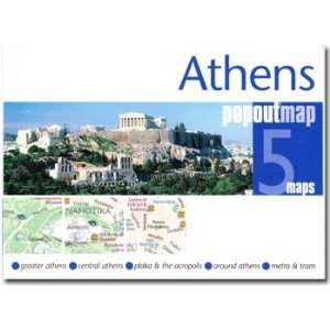  Athens, Greece PopOut Map