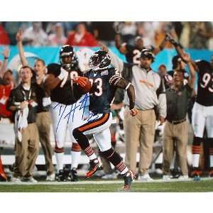  Devin Hester Chicago Bears   SB XLI Kickoff   Autographed 
