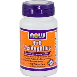  Now 4 X 6 Acidophilus, 60 Capsule