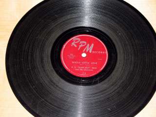 78 RPM B.B. KIng YOU UPSET ME BABY RPM 416  