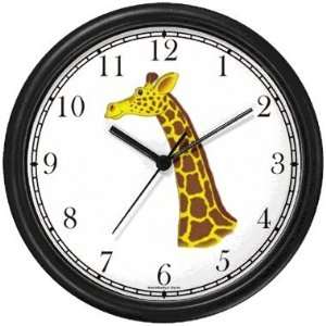  Giraffe (Head and Neck) Cartoon   JP Animal Wall Clock by 